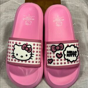 NWT Hello Kitty slide in sandals slides